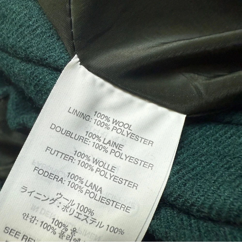 J.CREW Ruffle Mini Skirt Forrest Green 16 Plus Wool Lined